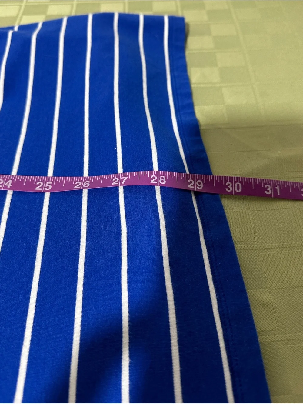 Michael Kors Blue and White Striped Tee